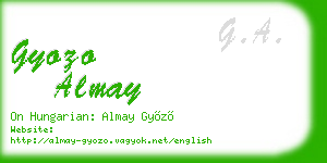 gyozo almay business card